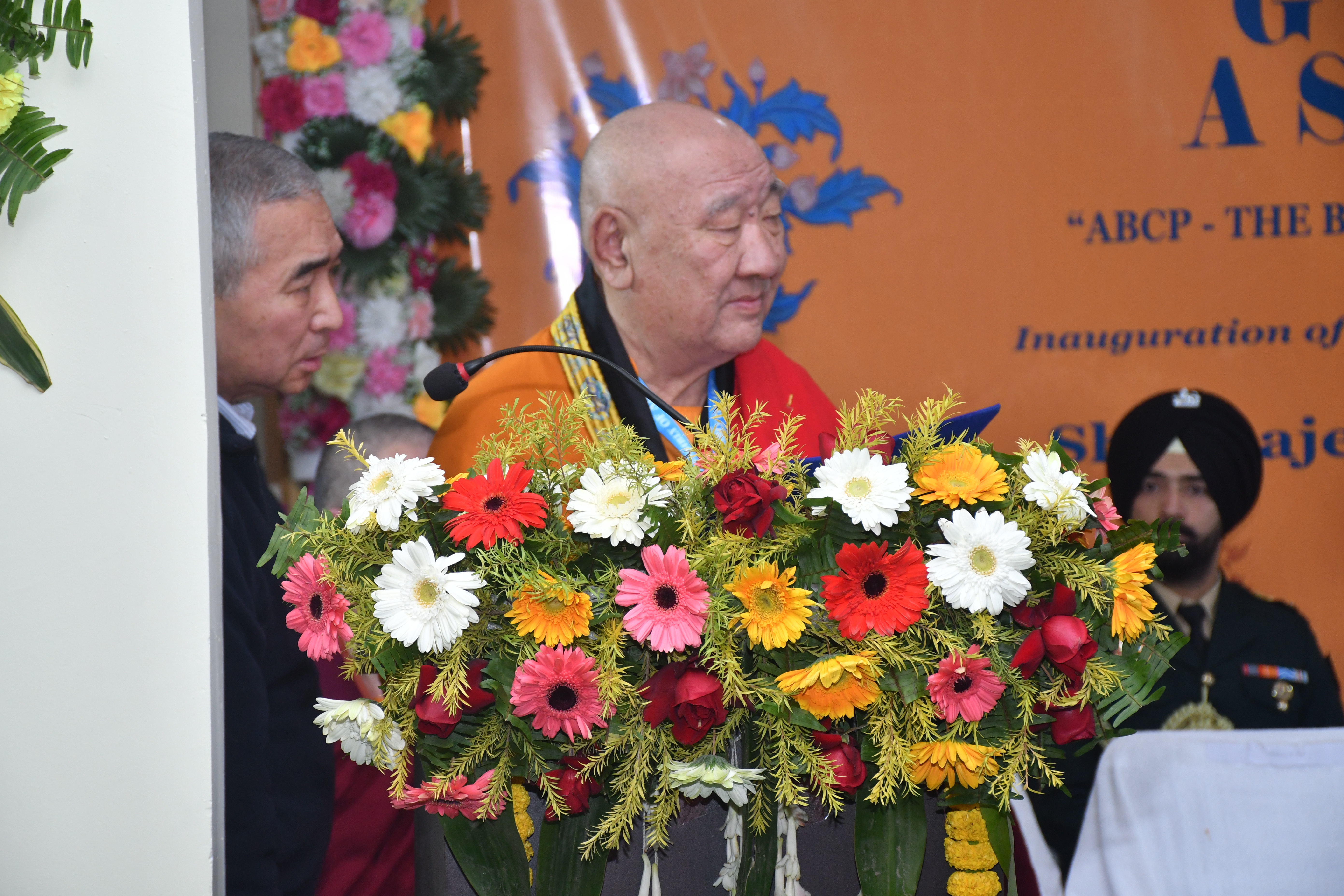 ABCP President addressing the gathering at Bodh Gaya